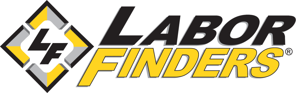 Labor Finders logo with geometric design.